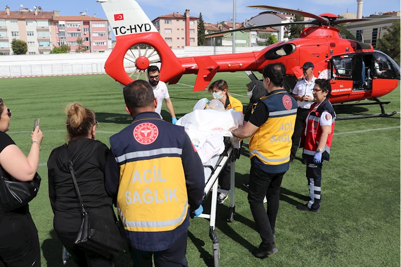 KOAH hastası ambulans helikopterle Burdur