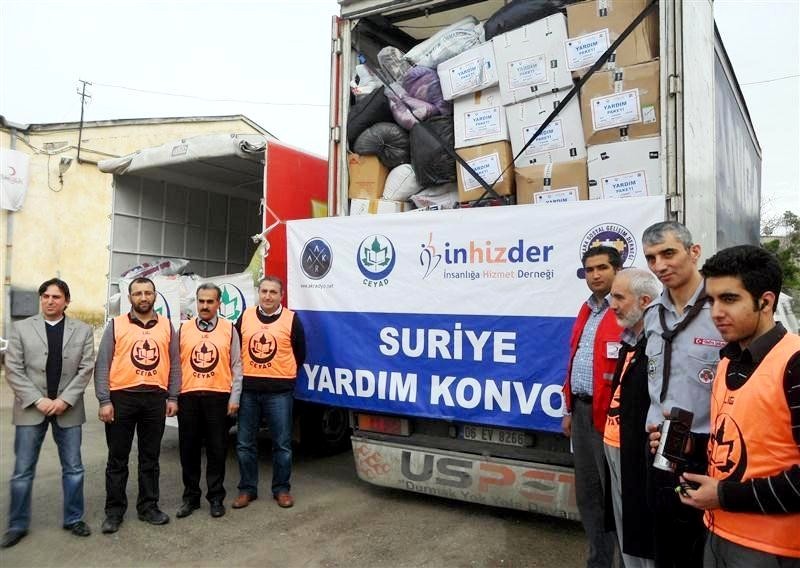 Ankara`dan Suriyeli Mültecilere Yardım