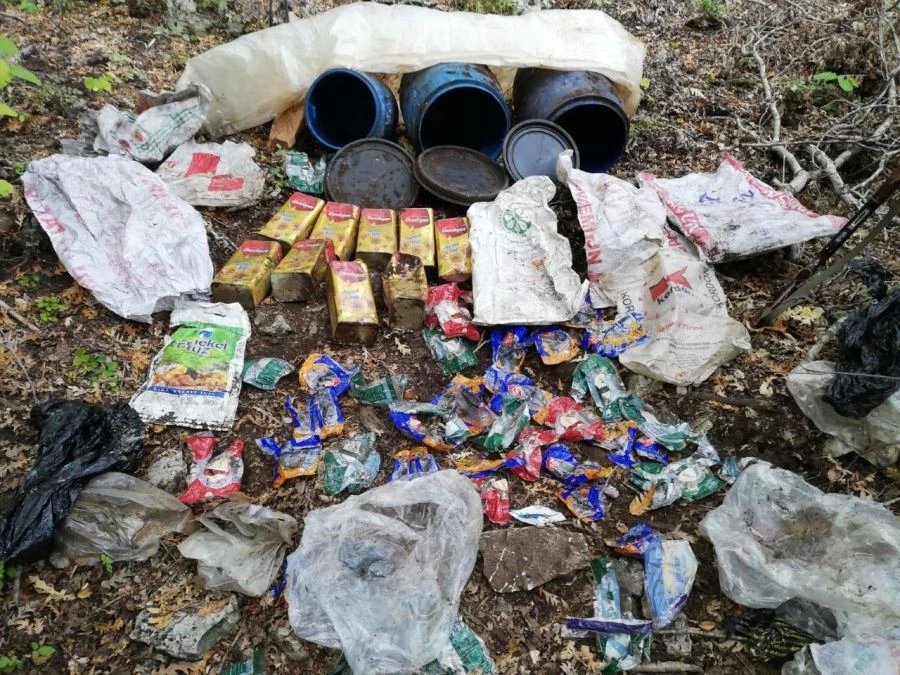 AMANOSLARDA PKK’YA AİT MALZEME BULUNDU