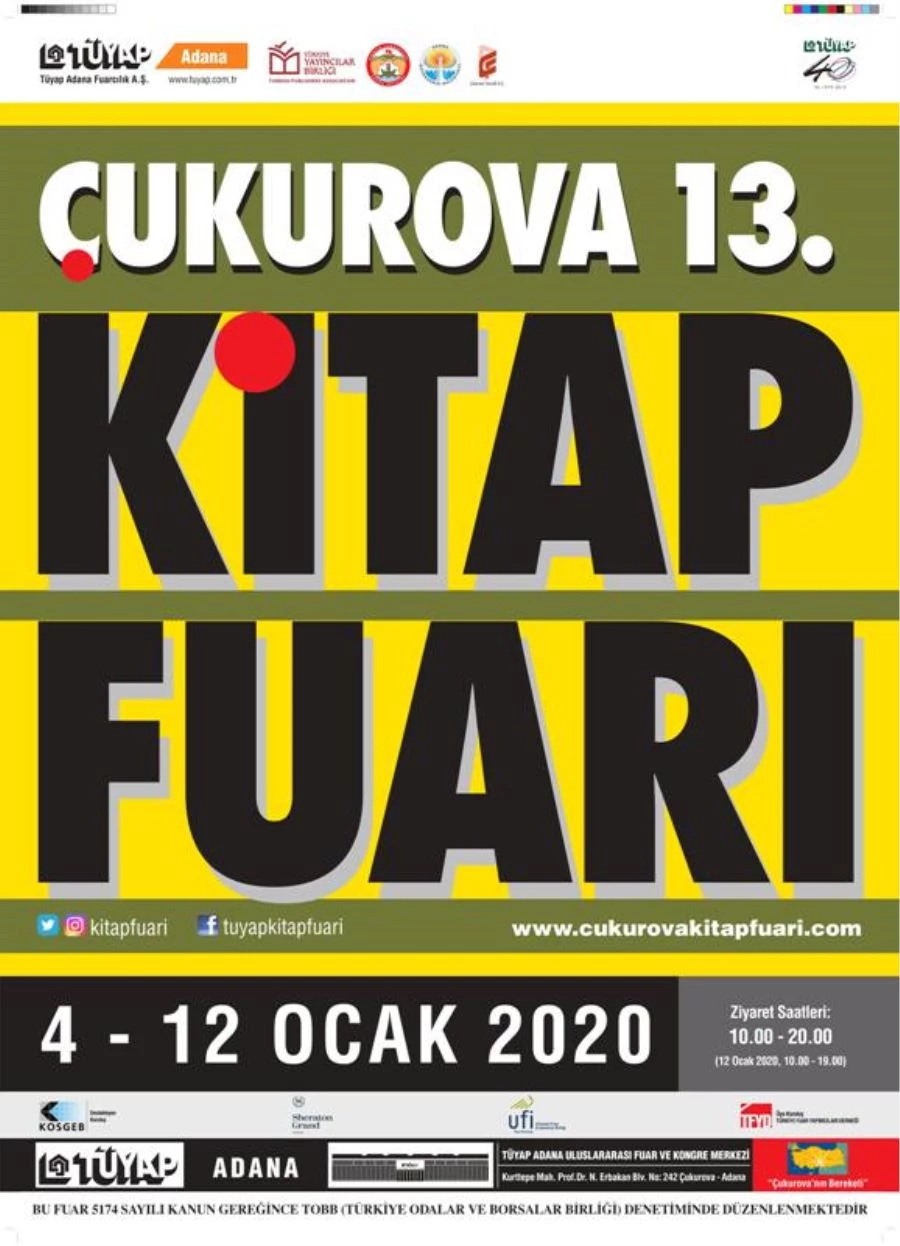 ÇUKUROVA 13. KİTAP FUARI YAKLAŞIYOR