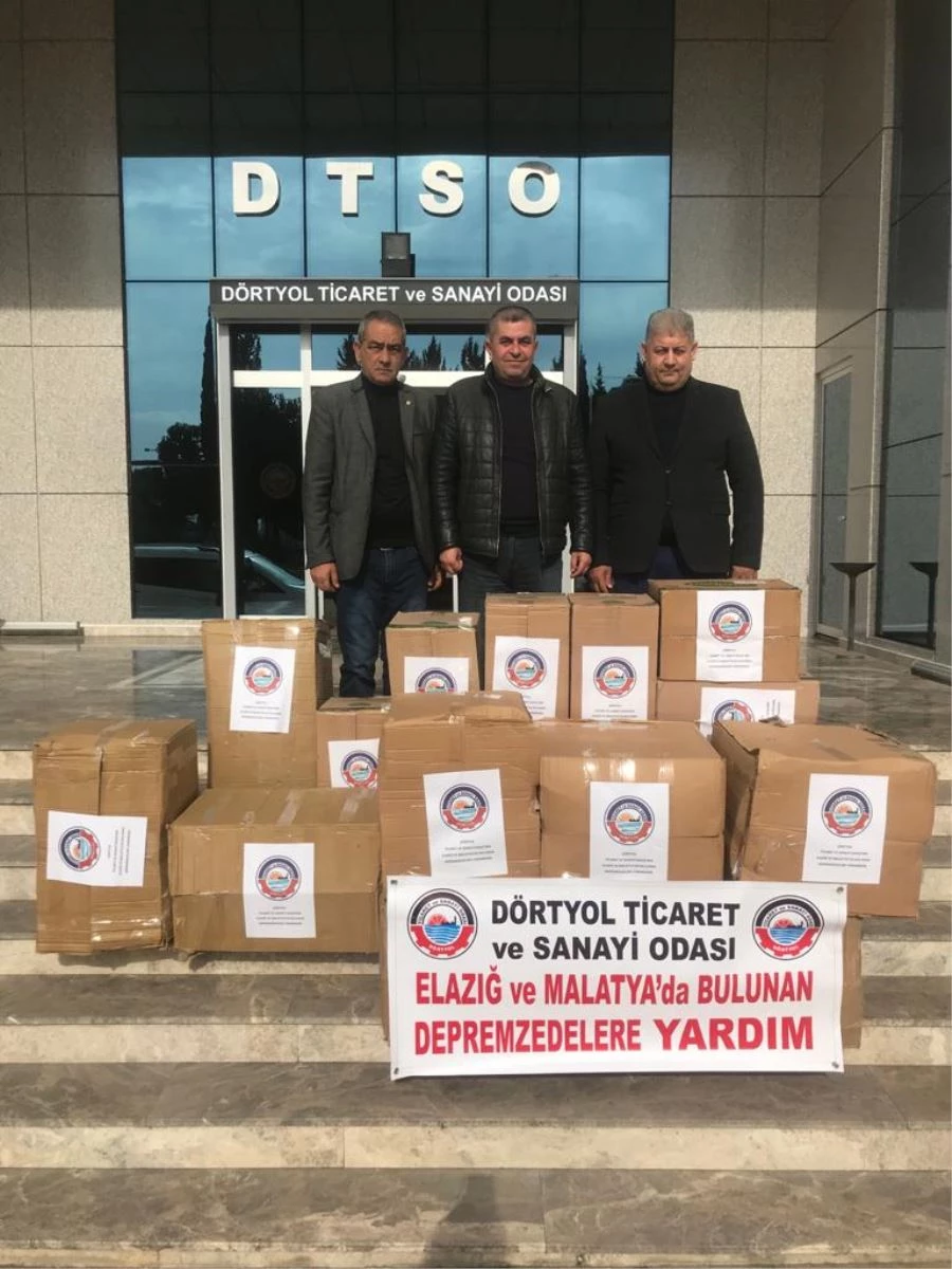 DÖRTYOL TİCARET ODASINDAN DEPREM BÖLGESİNE YARDIM