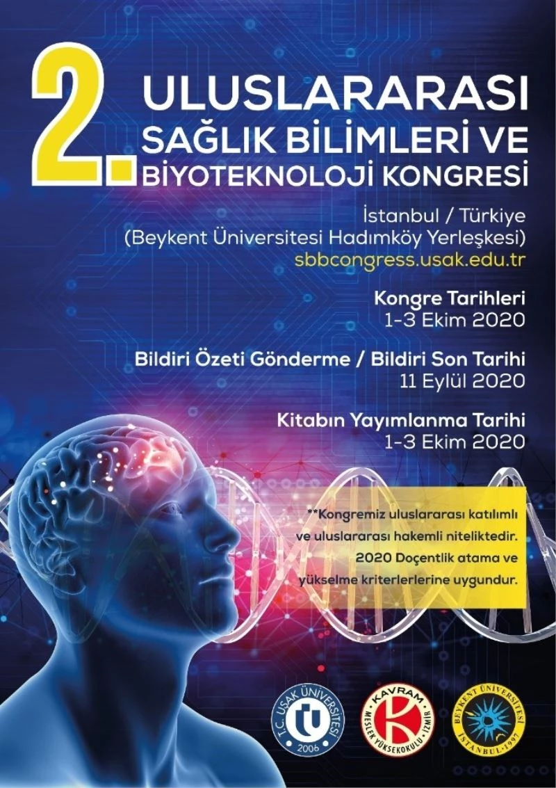 İkinci Uluslararası Sağlık Bilimleri ve Biyoteknoloji kongresi başlıyor

