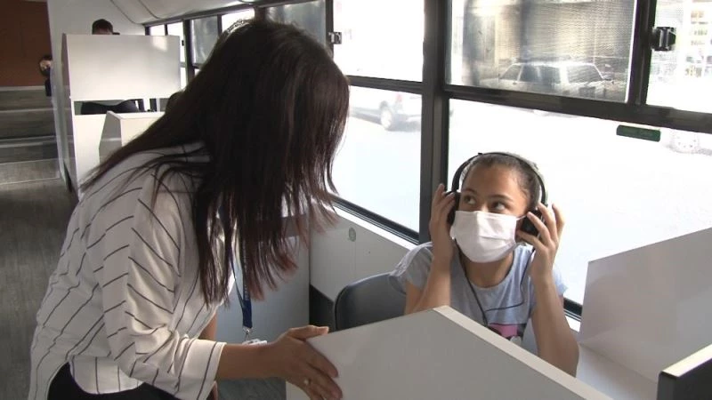 Mobil EBA otobüsü Mamaklı öğrencilerin hizmetinde
