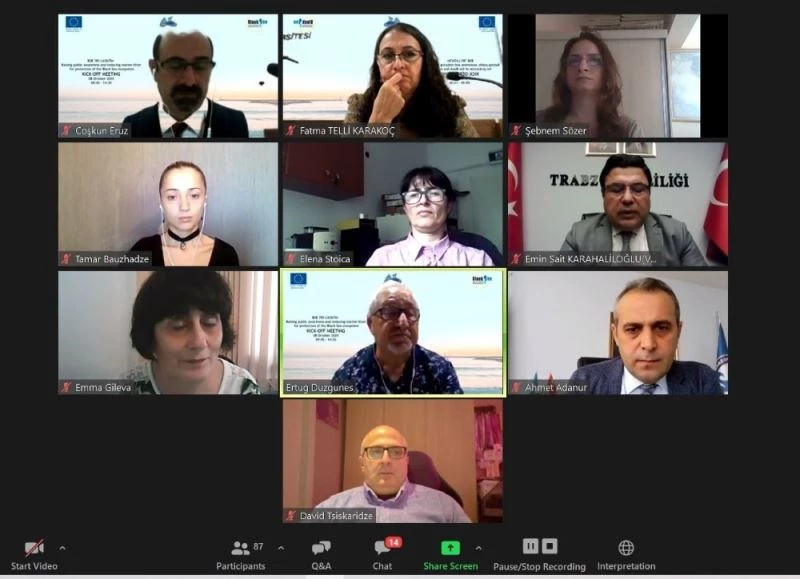 Sanal ortamda Karadeniz’de kirliliğin önlenmesi için bir araya geldiler
