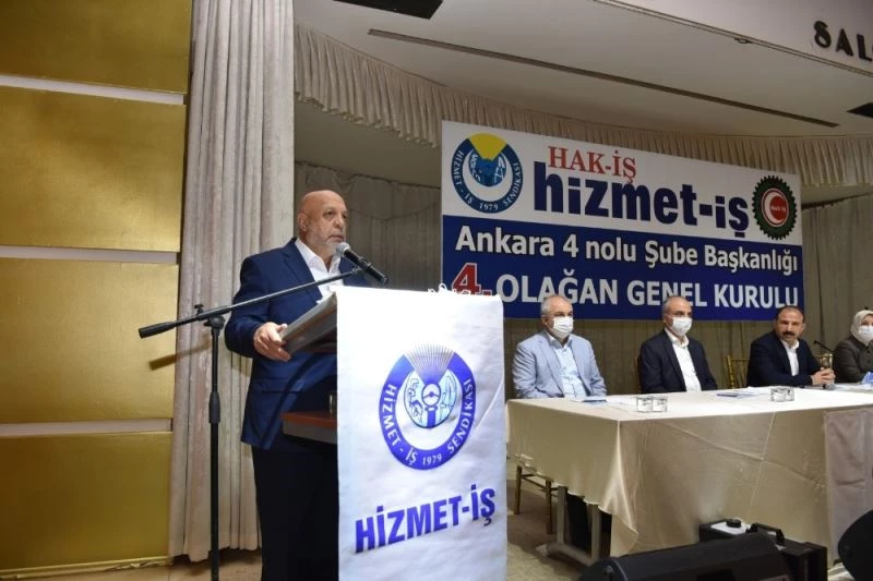 Hak-İş Genel Başkanı Arslan: “Üyelerimizin kanun zoruyla bir başka sendikaya üyeliğe zorlanmasını istemiyoruz”
