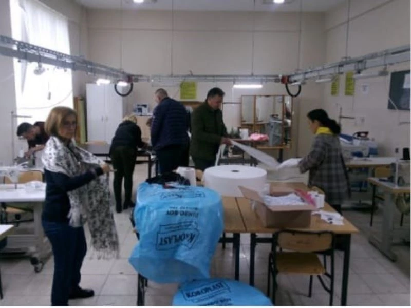 Metem çocuklar için maske üretmeye başladı
