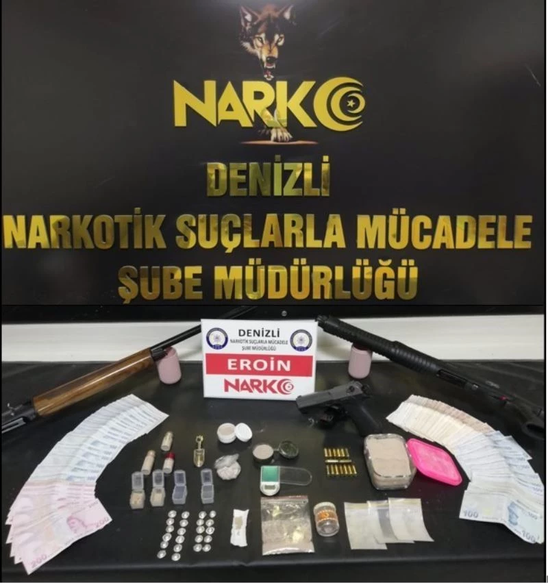 Denizli’ye uyuşturucu sevkiyatında yer alan isimlere operasyon; 17 gözaltı
