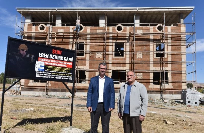 Şehit Eren Öztürk’ün vasiyet ettiği cami yapılıyor
