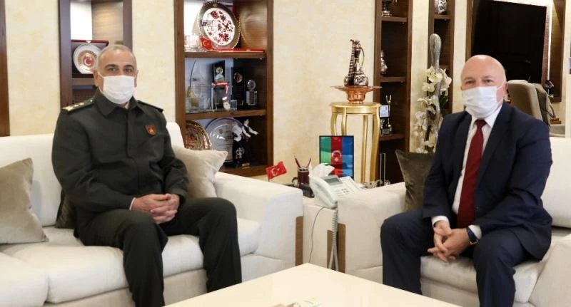 9. Kolordu Komutanı Uzun’dan Başkan Sekmen’e ziyaret
