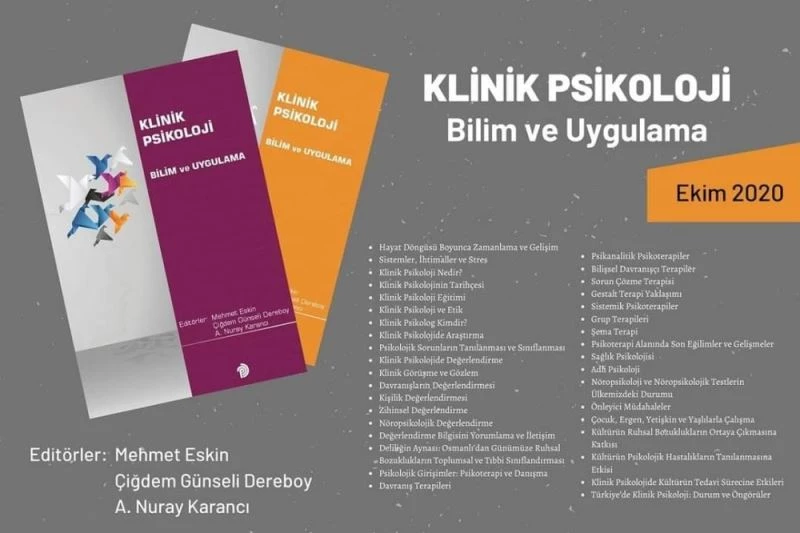 ADÜ Öğretim Üyesinin editörlüğünü yaptığı ‘Klinik Psikoloji Bilim ve Uygulama Kitabı’ yayınlandı

