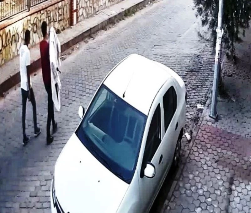 Çaldığı televizyonu yürüyerek götürdü
