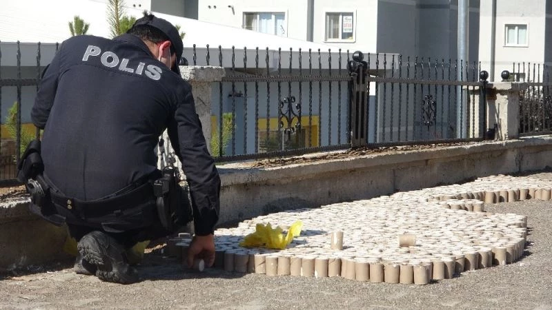 Vatandaşlar dinamite benzetti, polis alarma geçti, alçı kayıpları olduğu anlaşıldı
