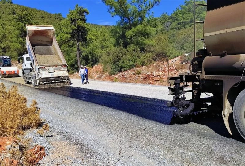 Bodrum Kızılağaç-Çamlık bağlantı yolu asfaltlandı
