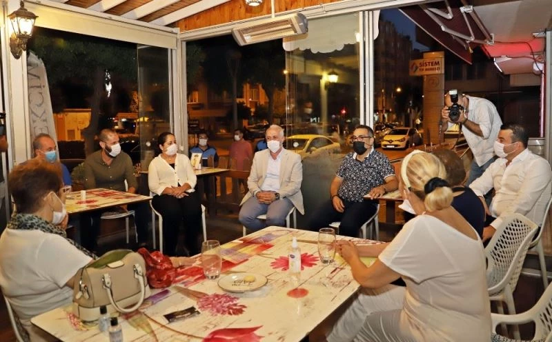 Gültak, Çamlıbel esnafıyla bir araya geldi
