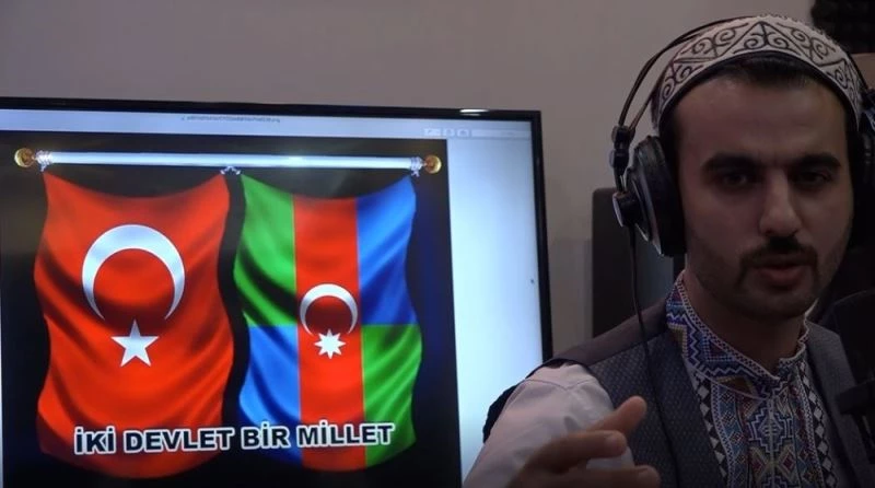 Azerbaycan ordusuna marşlı destek
