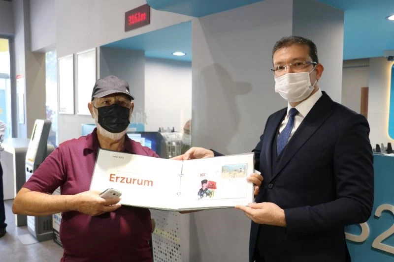 180. müşteriye pul ve zarf albümü hediye edildi
