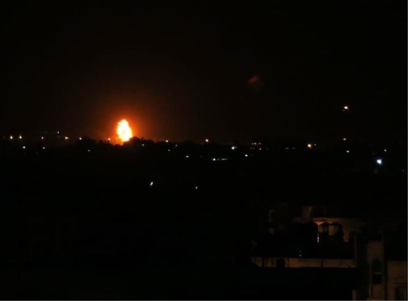 İsrail savaş uçakları Gazze Şeridi’ni vurdu
