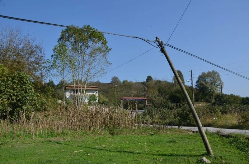 Mahalle sakinleri telefon direklerinin yıkılacağı korkusuyla yaşıyor
