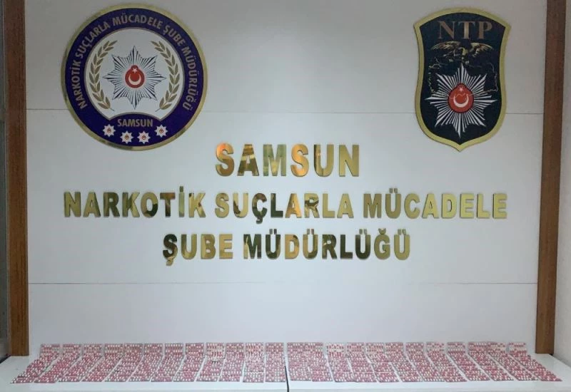 Samsun’da 2 bin 345 adet uyuşturucu hap ele geçirildi: 3 gözaltı

