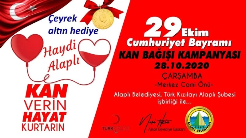 Kan bağışçılarına çekilişle çeyrek altın
