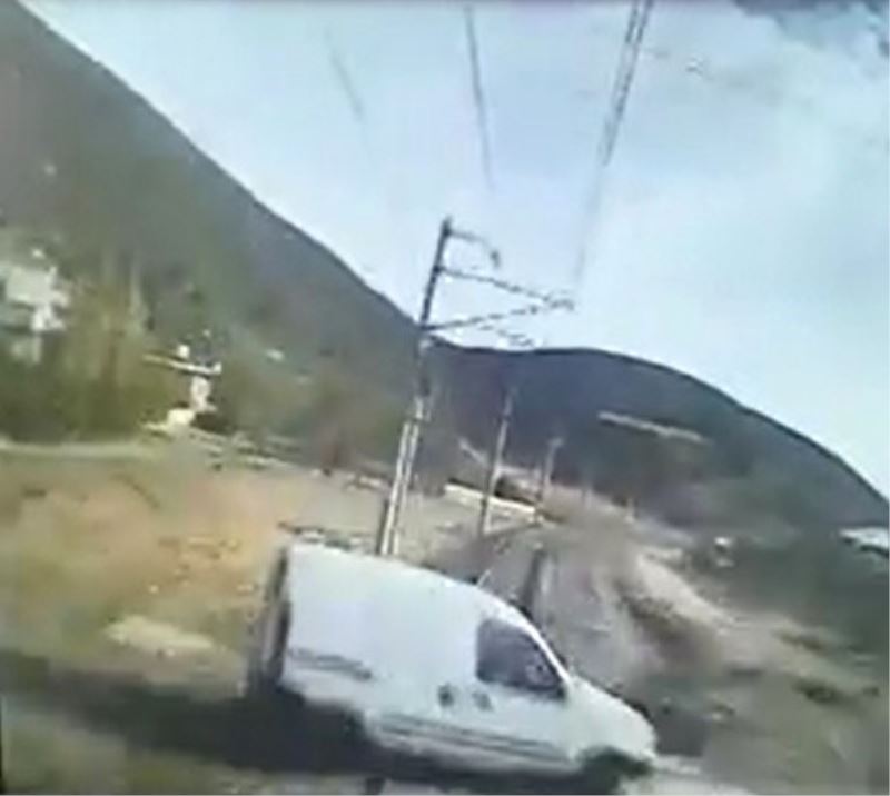 Gaziantep’te dayı yeğenin öldüğü feci kaza kamerada
