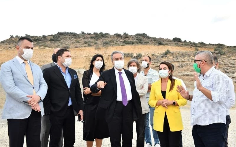 Vali Su, TÜİOSB arazisinde inceleme yaptı
