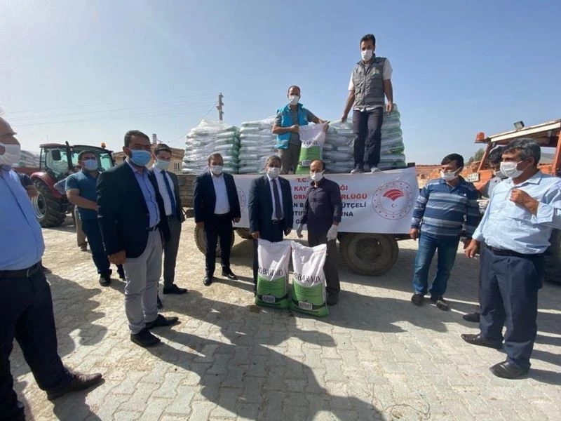 Altıntaş’ta Tarım ve Orman Bakanlığı bütçeli tohum dağıtımı

