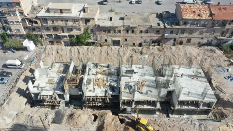 Karasoku Kentsel dönüşüm projesinde binalar yükseliyor
