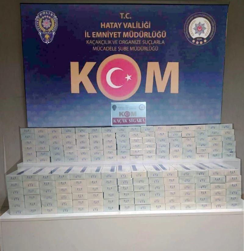 Hatay’da bin 860 paket kaçak sigara ele geçirildi
