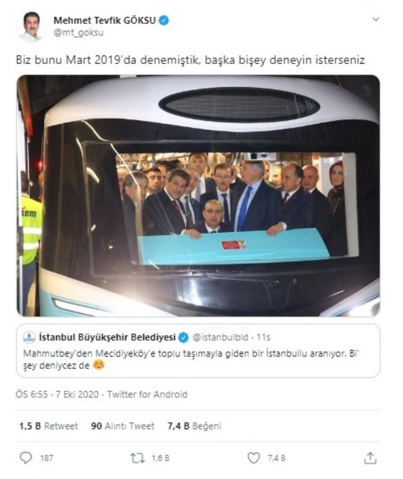 Esenler Belediye Başkanı Göksu’dan İBB paylaşımına cevap
