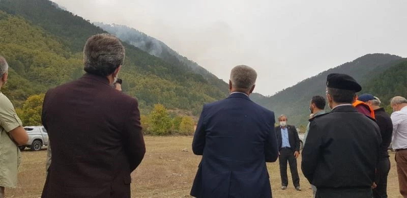 Vali Gürel: “Yangın şu anda kontrol altında duruyor”
