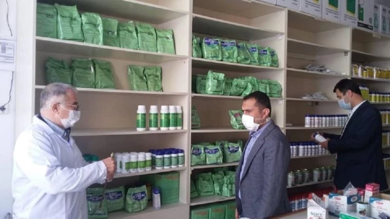 Zirai ilaç ve gübre bayileri denetlendi
