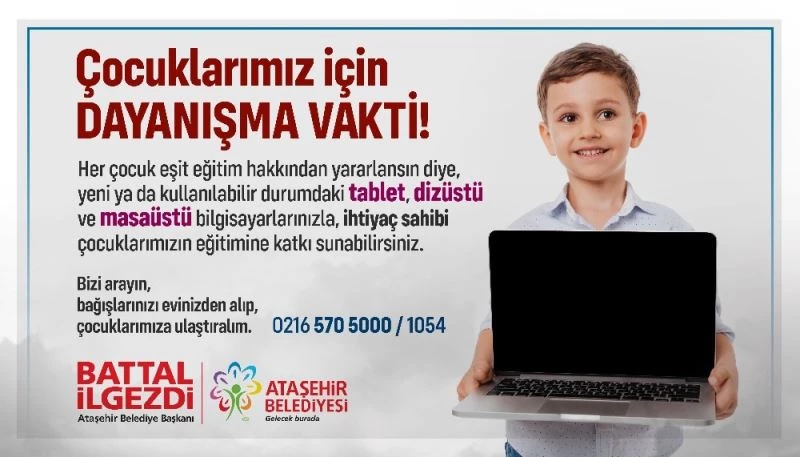 Atık pil toplayarak kazandıkları tabletleri uzaktan eğitim için bağışladılar
