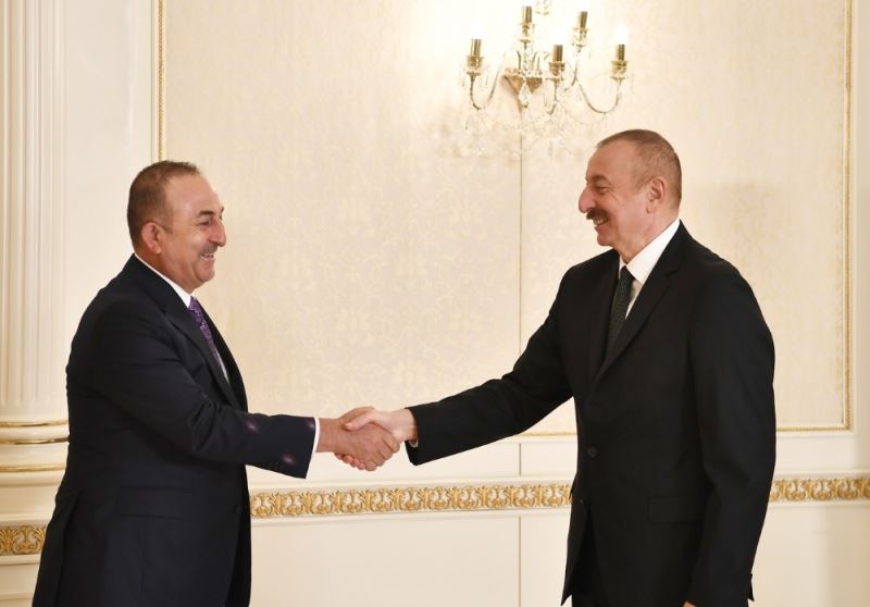 Azerbaycan Cumhurbaşkanı Aliyev, Bakan Çavuşoğlu, Akar ve MİT Başkanı Fidan’ı kabul etti
