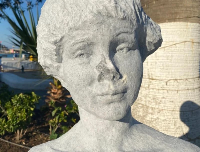 Kuşadası’nda uluslararası sanatçıların yaptığı heykeller saldırıya uğradı
