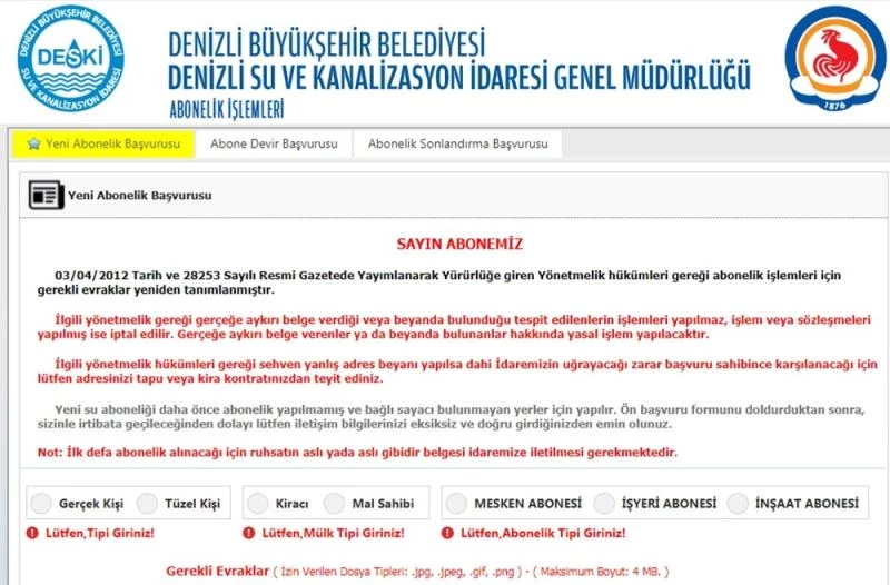 Büyükşehir DESKİ’de online abonelik dönemi
