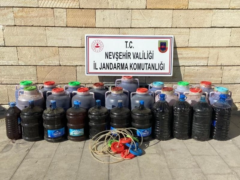Nevşehir’de 930 litre kaçak içki ele geçirildi
