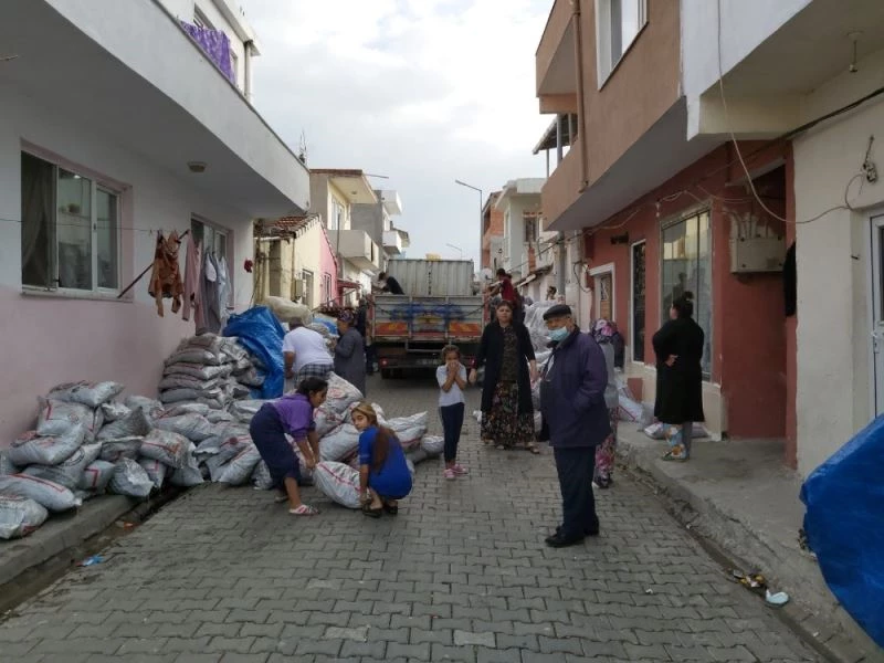 Lapseki’de 413 ton kömür yardımı
