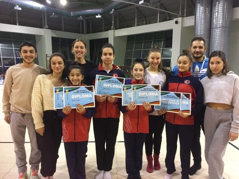 Başarılı cimnastikçiler belgelendi
