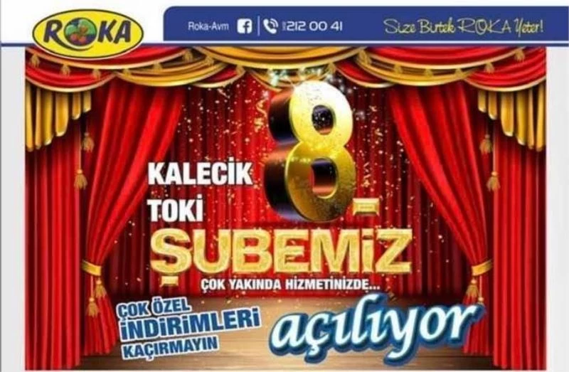 Roka AVM 8. Şubesini açıyor
