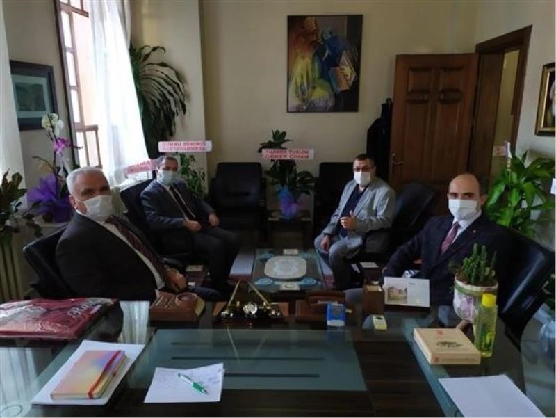 İl Müftüsü Erhun’dan il müdürlerine hayırlı olsun ziyareti
