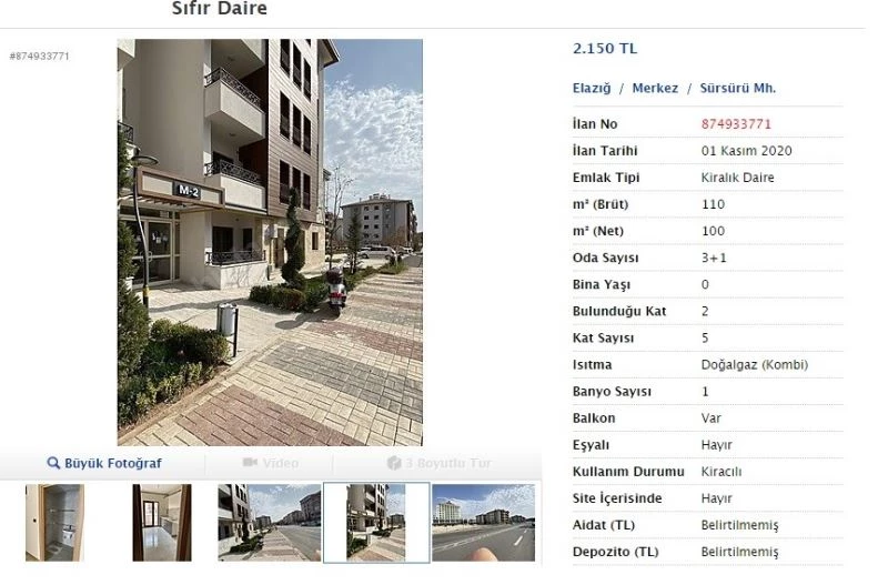 Elazığ’dan tepki çeken haber, bazı depremzedeler aldığı dairelere 2 bin 150 TL kira istedi
