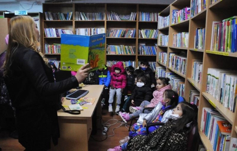 Keçiörenli miniklerin ilk kütüphane heyecanı
