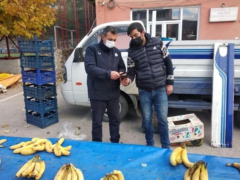 Pazar esnafına HES kodu sorgulaması yapıldı
