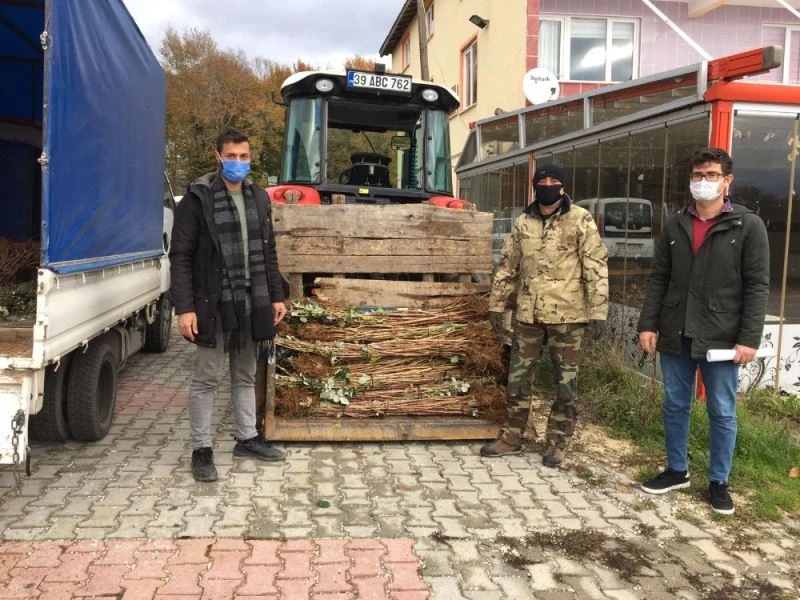 Demirkzöy’de ahududu fidanları dağıtıldı
