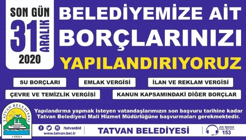 Başkan Geylani: “Belediyemize olan borçlarınızı yapılandırıyoruz”

