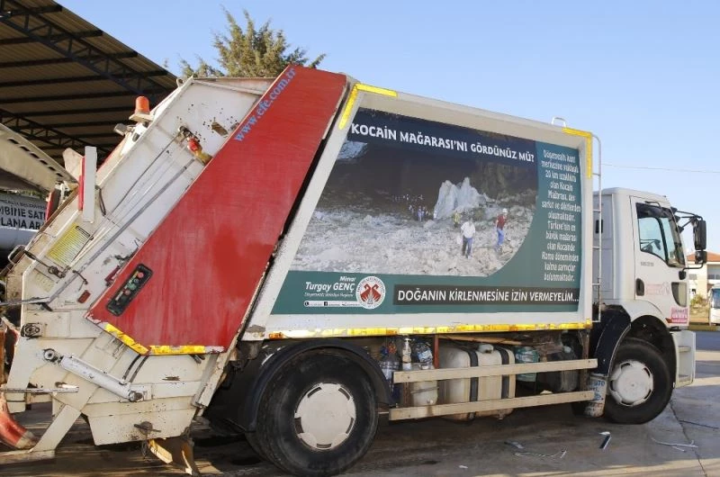 Çöp kamyonuyla kültürel tanıtım
