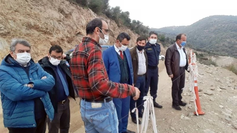 Söke Kaymakamı Soner Zeybek, Sarıçay Barajı İnşaatını gezdi
