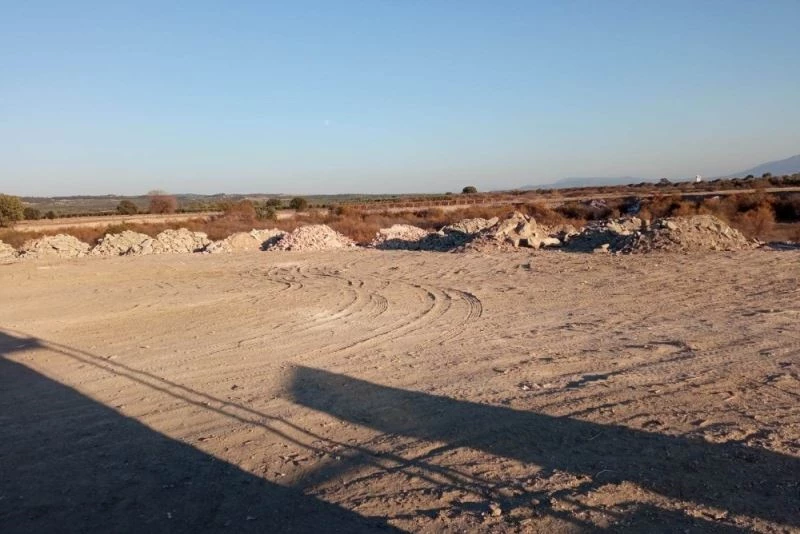 Saruhanlı hafriyat depolama alanı faaliyette
