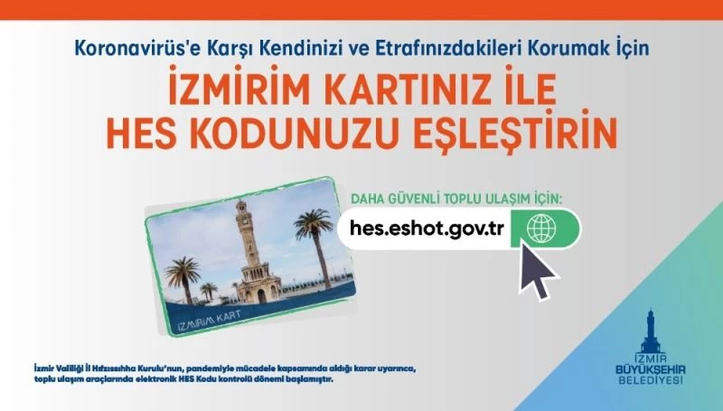 HES Kodu-İzmirim Kart eşleştirme süresi 20 Aralık’a uzatıldı
